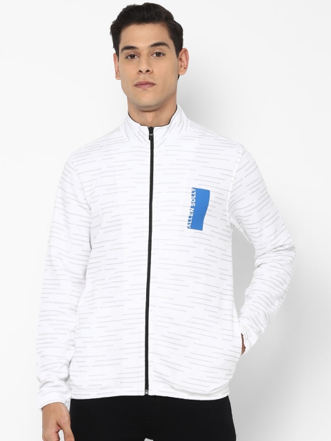 

Allen Solly Men White Striped Sweatshirt