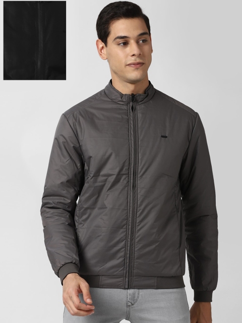 

Peter England Casuals Men Grey Reversible Bomber Jacket