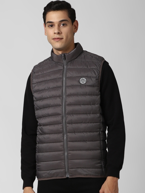 

Peter England Casuals Men Grey Puffer Jacket