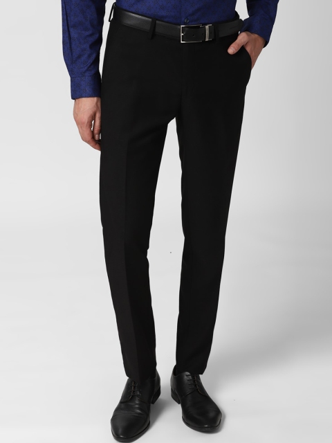 

Peter England Elite Men Black Slim Fit Formal Trousers