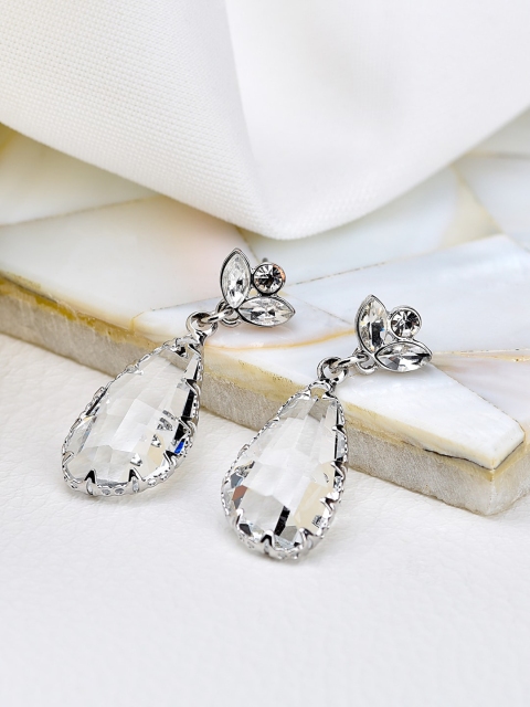 

Accessorize Transparent Teardrop Shaped Drop Earrings