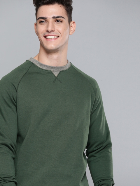 

Mast & Harbour Men Green Sweatshirt