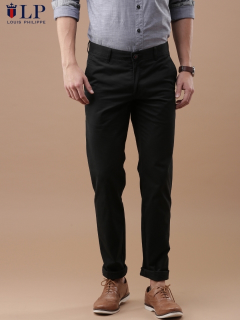 

Louis Philippe Sport Men Black Slim Fit Solid Chinos