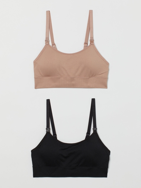 

H&M Black & Pink MAMA 2-Pack Nursing Bras