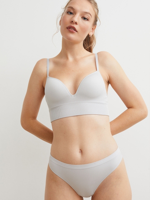

H&M Grey Seamless Push-up Bra