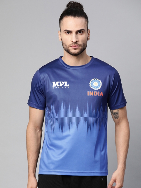 

MPL Sports Men Blue Official Team India Fan Graphic Tee- Soundwave