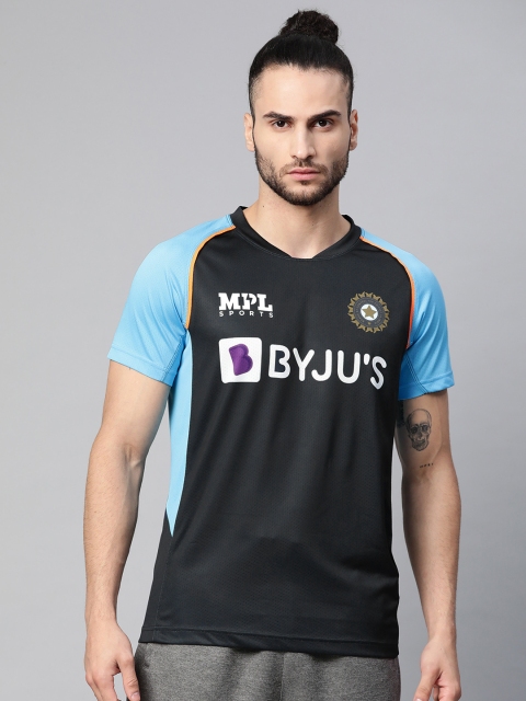 

MPL Sports Men Blue Official Team India Fan Training Jersey, Navy blue