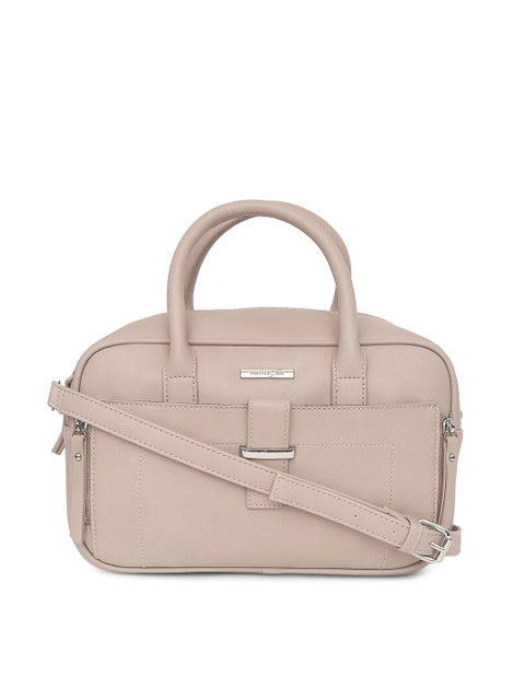 

Forever Glam by Pantaloons Beige Solid Structured Handheld Bag
