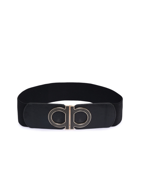 

BuckleUp Women Black Solid Stretchable Belt