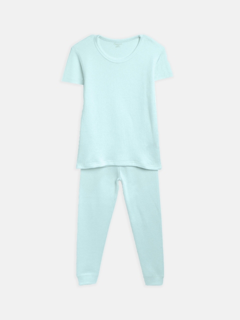 

Kanvin Boys Blue Solid Thermal Set