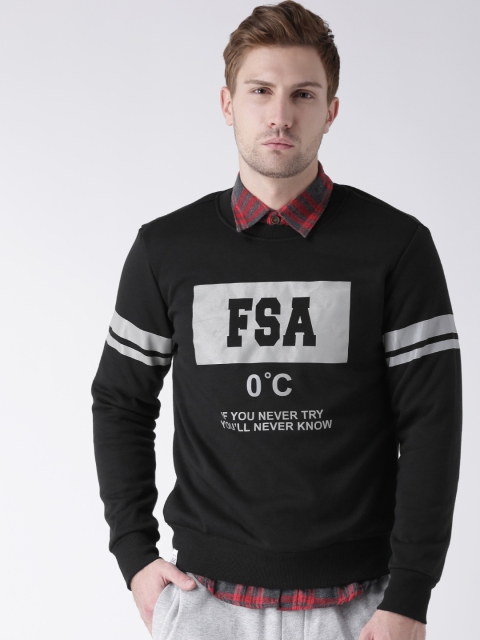 

Metersbonwe Black Printed Sweatshirt