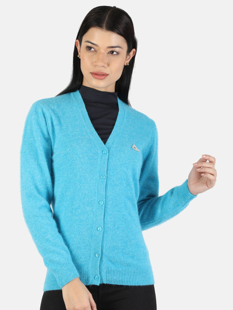 

Monte Carlo Women Blue Solid Cardigan