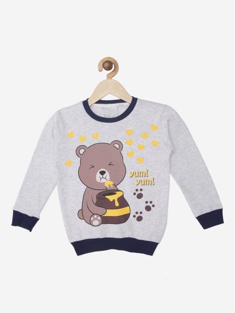 

Wyld Sprog Boys Grey & Brown Printed Sweatshirt