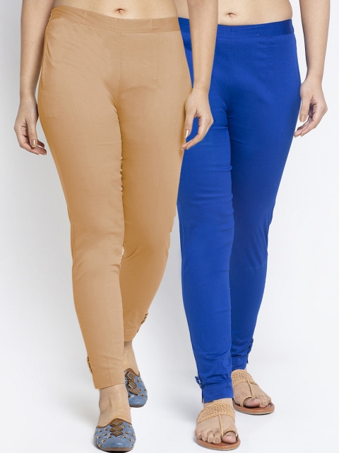 

GRACIT Women Blue Pack Of 2 Skinny Fit Cigerette Trousers