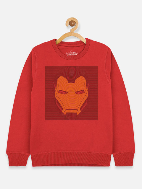 

Kids Ville Boys Red Iron Man Printed Sweatshirt
