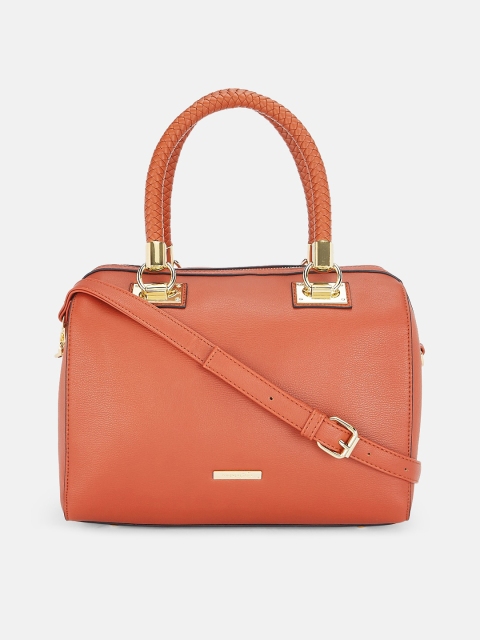 

Forever Glam by Pantaloons Orange Structured Handheld Bag