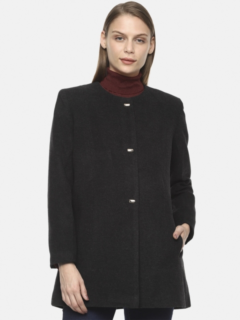 

Van Heusen Woman Women Black Solid Longline Tailored Jacket