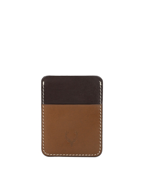 

Allen Solly Men Brown & Tan Colourblocked Card Holder