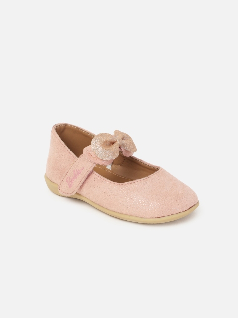 

Kids Ville Girls Pink Embellished Ballerinas With Bows Flats