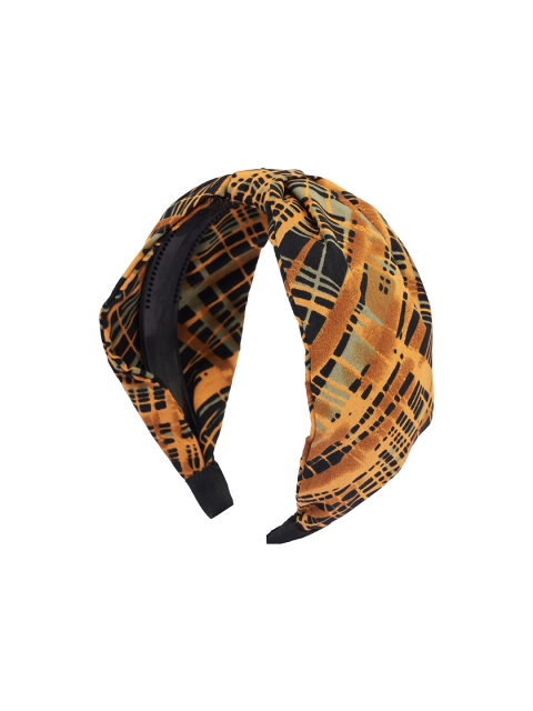 

BuckleUp Women Yellow & Black Hairband