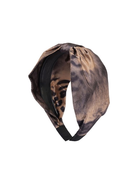 

BuckleUp Women Brown Hairband with Knot Detail