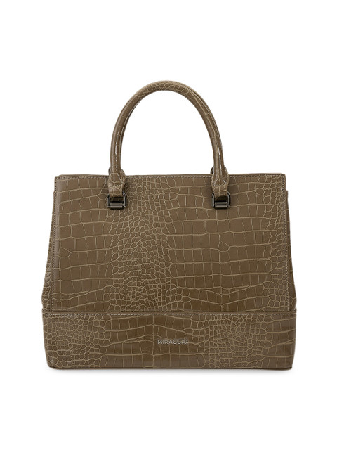 

MIRAGGIO Brown Structured Satchel
