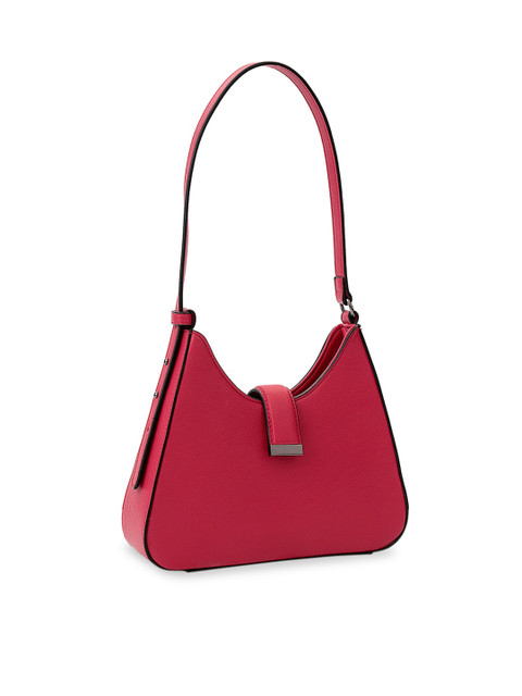 

MIRAGGIO Magenta Solid Quilted Handheld Bag