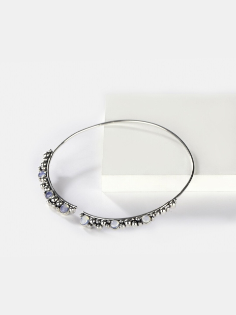 

SHAYA Silver-Toned & Blue Sterling Silver Necklace