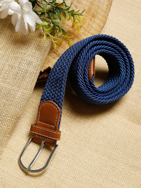 

Apsis Women Blue & Brown Braided Stretchable Slim Belt