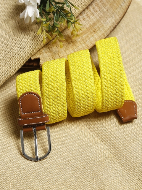 

Apsis Women Yellow Braided Casual Belt