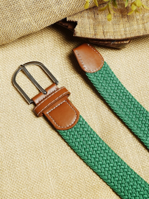 

Apsis Women Green Braided Belt