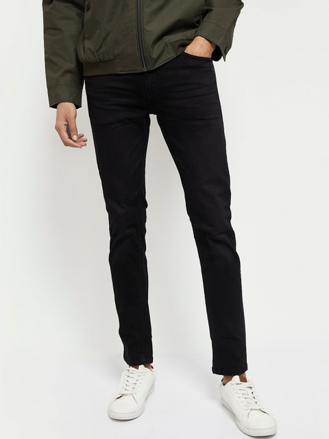 

max Men Black Skinny Fit Jeans