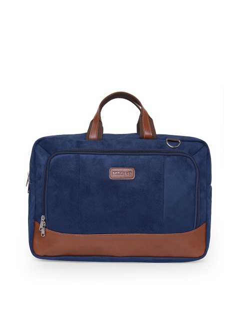 

MBOSS Unisex Blue & Brown Laptop Bag