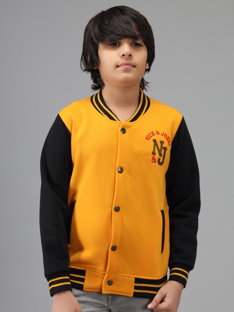 

Nick and Jones Boys Mustard Yellow & Black Sweatshirt