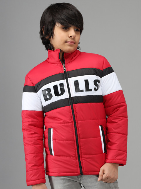 

Nick and Jones Boys Red & White Colourblocked Padded Jacket