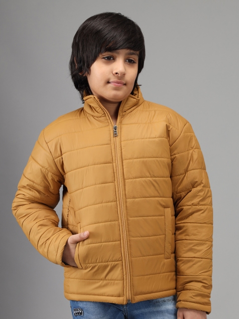 

Nick and Jones Boys Mustard Yellow Solid Padded Jacket