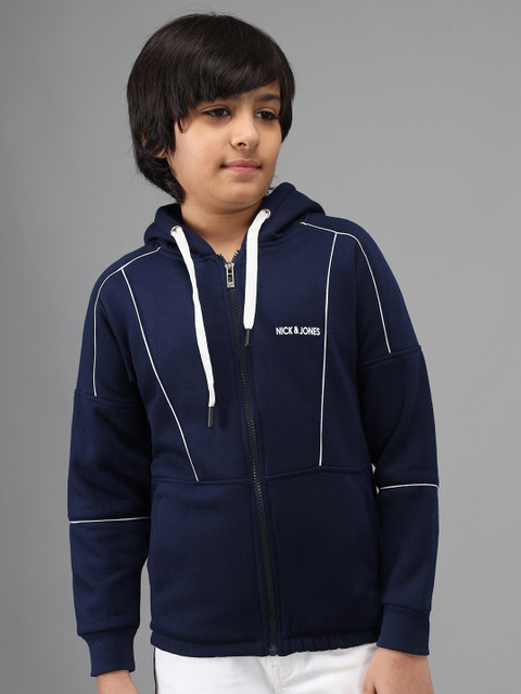 

Nick and Jones Boys Navy Blue Hooded Sweatshirt