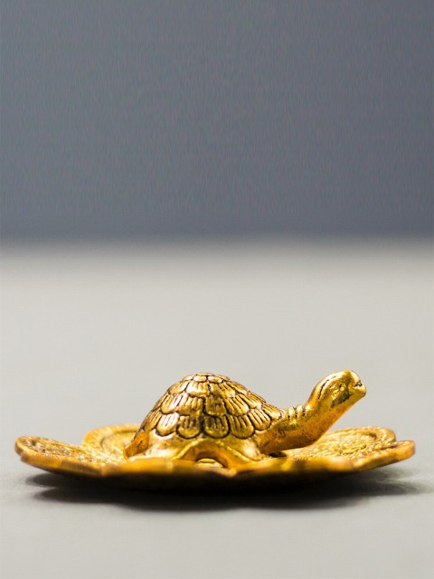 

Archies Gold-Toned & Yellow Feng Shui Turtle Home Gift Set
