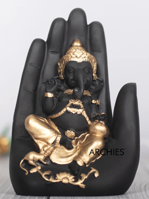 

Archies Set Of 13 Black Palm Ganesha Home Gift Set