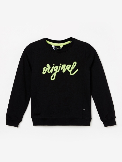 

Denimize by Fame Forever Girls Black Printed Sweatshirt