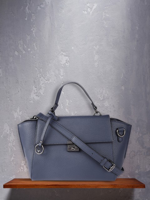 

Allen Solly Navy Blue Solid Structured Satchel