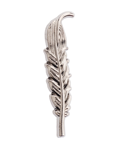 

The Tie Hub Gunmetal Leaf Brooch, Metallic
