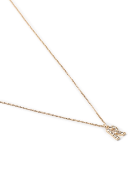 

FOREVER 21 Women Gold-Toned Rhinestone R Letter Pendant & Chain