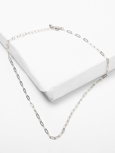 

FOREVER 21 Women Silver-Toned Metal Casual Chain
