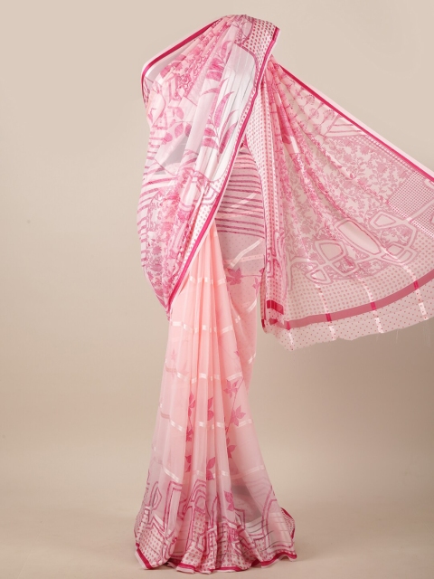 

Pothys Pink Floral Printed Saree