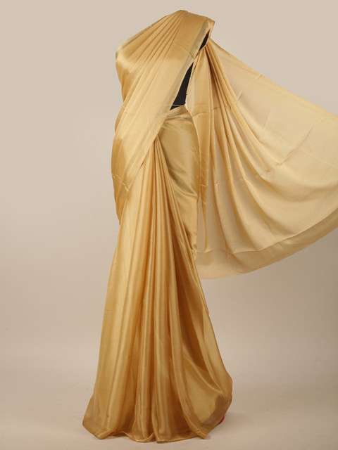 

Pothys Cream-Coloured Solid Saree