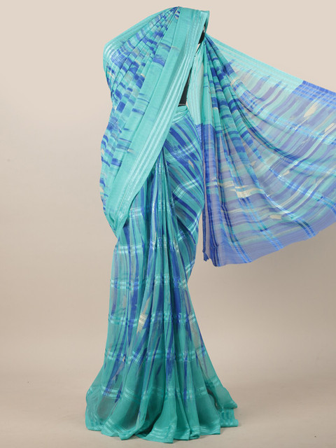 

Pothys Blue Printed Saree