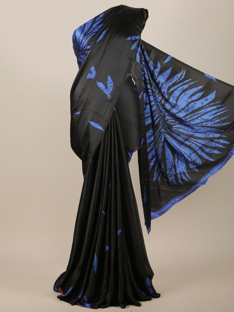 

Pothys Black & Blue Abstract Printed Saree