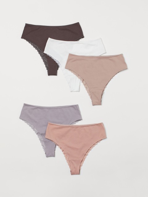 

H&M Women 5-Pack Brazilian Briefs, Multi