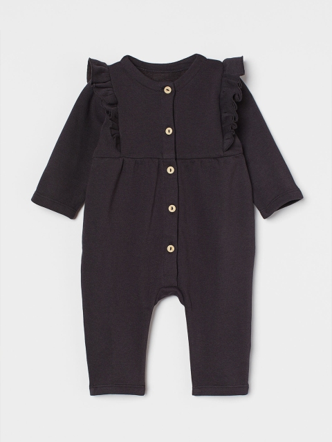 

H&M Girls Black Sweatshirt All-In-One Suit